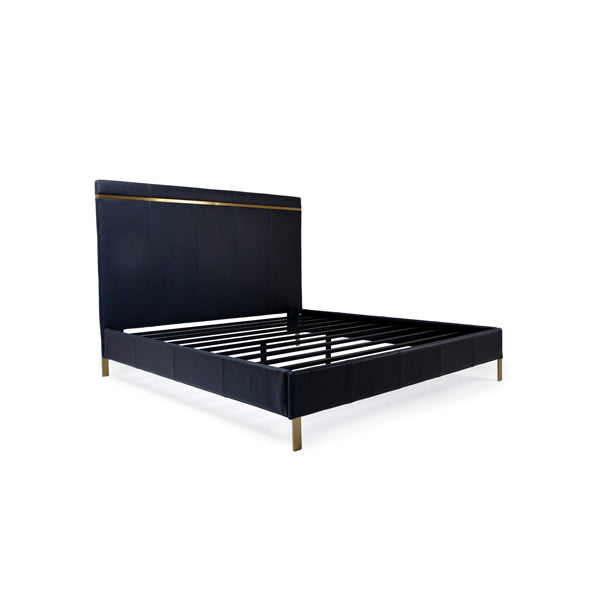 Munro Leather Bed - Queen