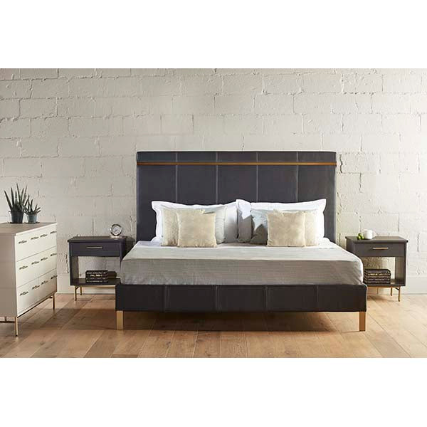 Munro Leather Bed - King