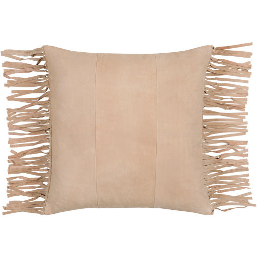 Suede Fringe Pillow