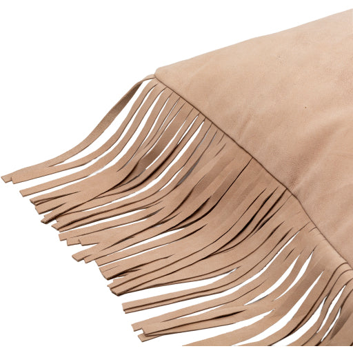 Suede Fringe Pillow