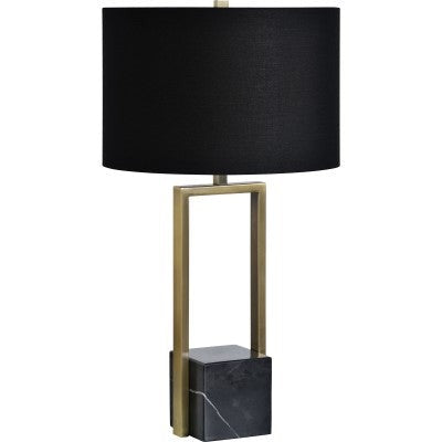 Arla Black Marble Table Lamp